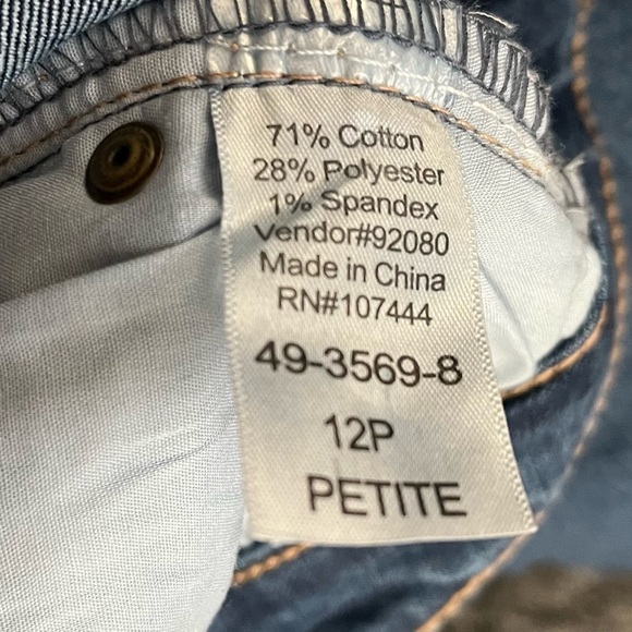 Jessica London Dark Wash Jeans Size 12P New - Picture 12 of 12